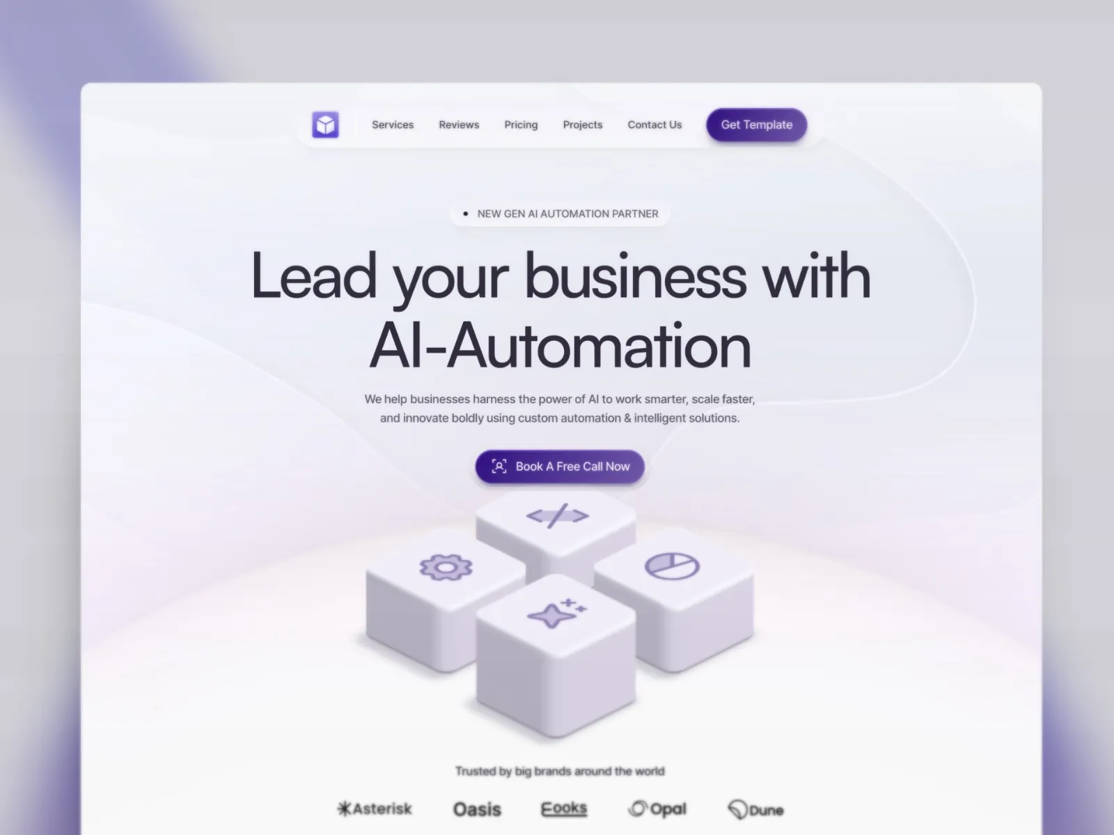 Website screenshot example from Metamoon project 5
